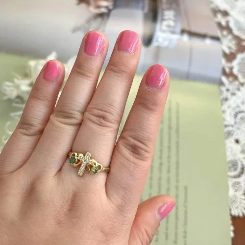 Vista 8 de Anillo de pureza cristiana para adolescentes y niñas, anillos de cruz para mujeres, joyería cristiana con pulgar de amor, anillo de plata de ley
