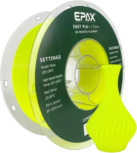 Vista 9 de EPAX High Speed PLA+ Filamento para Impresora 3D, Filamento de Impresión 3D de PLA Rápido, 1.75mm, Precisión Dimensional +/- 0.03 mm, Carrete de 1KG