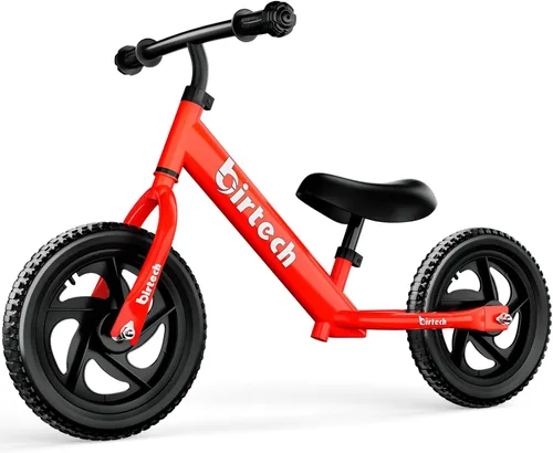 Vista 9 de Birtech Bicicleta de equilibrio para niños de 2, 3, 4, 5 años, bicicleta de equilibrio para niños de 12 pulgadas, juguetes para interiores y Negro