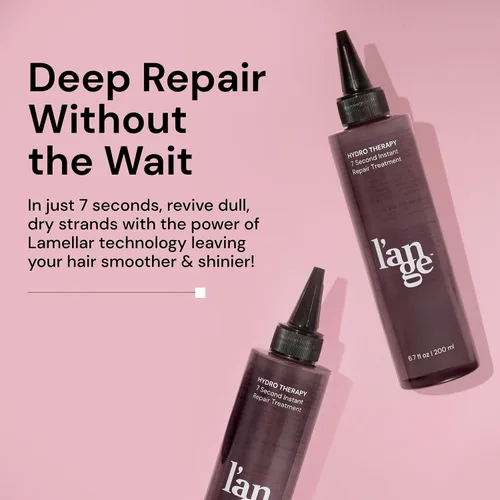 Vista 2 de L'ANGE HAIR Hydro Therapy Tratamiento de Reparación Instantánea de 7 Segundos Tecnología Lamelar Hidrata Desenreda Suaviza las Hebras