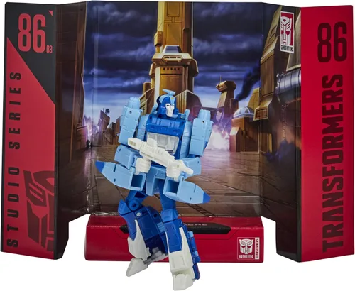 Vista 3 de Transformers Toys Studio Series 86-03 Deluxe Class The Movie 1986 - Figura de acción Blurr de 1986, para edades de 8 años en adelante, 4.5 pulgadas
