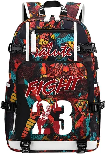 Vista 18 de Basketball Player 23 Multifunction Backpack Travel Daypacks Fans Laptop Bag For Men Wome
