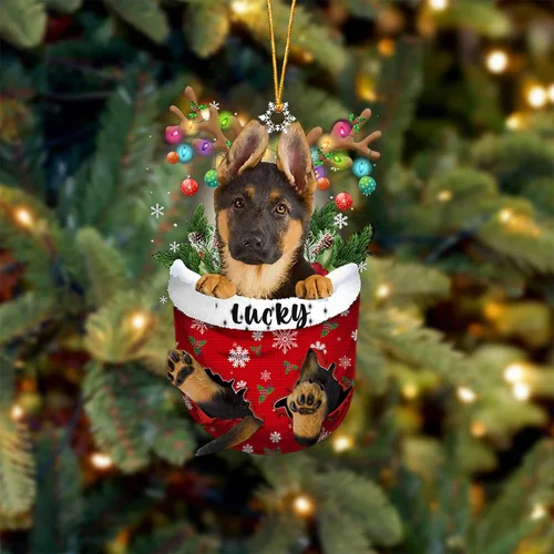 Vista 50 de Adorno de Navidad personalizado para perro Airedale Terrier en bolsillo de nieve, adorno para árbol de Navidad, idea de regalo para amantes