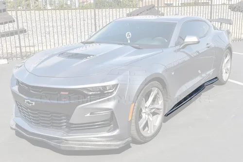 Vista 10 de Repuesto para modelos Chevrolet Camaro LT LS RS SS 2016 Par de extensión de panel basculante de falda lateral estilo EOS T6