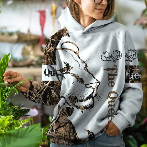 Vista 3 de Her Buck His Doe - Sudaderas con capucha para parejas con impresión 3D