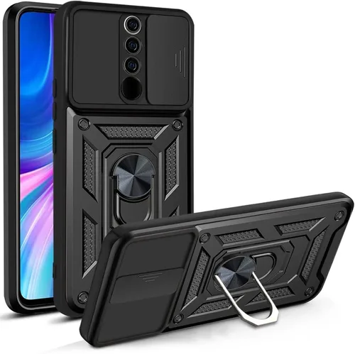 Vista 60 de Compatible con Tecno Pova Neo 2 Bracket Shell, con cubierta deslizante para lente de cámara compatible con Tecno Pova Neo 2 LG6n Case Negro