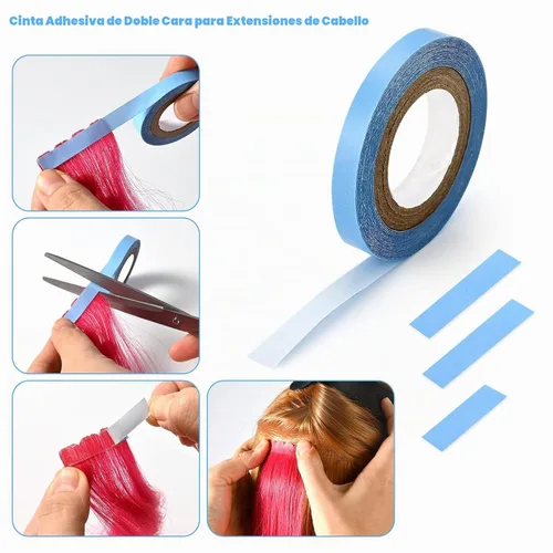 Vista 6 de EHDIS Kit de herramientas de extensiones de cabello, alicates con cinta adhesiva, alicates de sellado de cabello de superficie plana con extensión