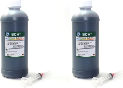 Vista 2 de BCH Recambio de tinta de tinte negro de 16.9 fl oz para impresoras de inyección de tinta – Tinta de impresora de inyección de tinta a granel de alta