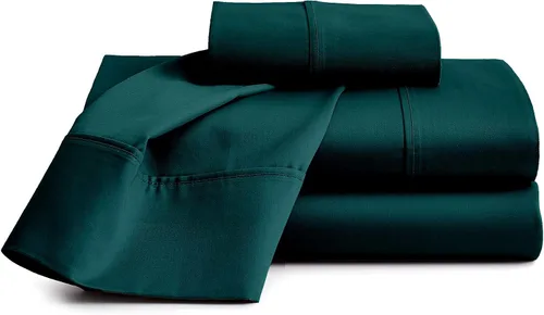 Vista 13 de Sábanas de cama 100% algodón orgánico de bolsillo extra profundo, tamaño individual, color burdeos, sábanas orgánicas de 1000 hilos, sábanas