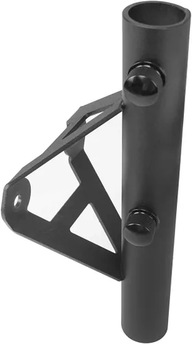 Vista 7 de Hooke Road Sistema de montaje de soporte de montaje en poste de bandera de riel de cama para camioneta Toyota Tacoma Tundra - Acero, textura negra
