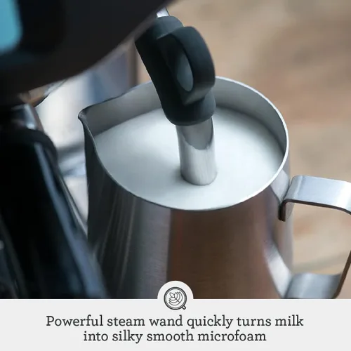 Vista 13 de Breville BES878BSS Barista Pro - Máquina de café expreso, acero inoxidable cepillado Trufa Negra