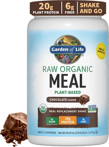 Vista 5 de Garden of Life Paquete de proteína vegana orgánica cruda en polvo, vainilla chai y chocolate, 28 porciones cada una