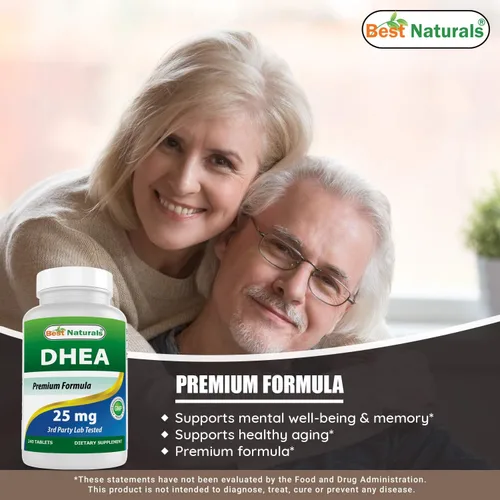 Vista 4 de Best Naturals Dhea 25mg y extracto de Ashwagandha 500 mg