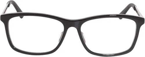 Vista 2 de Gucci Web GG0699OA 001 - Lentes para hombre, con borde completo, rectangular, 2.126in, Negro Transparente Negro