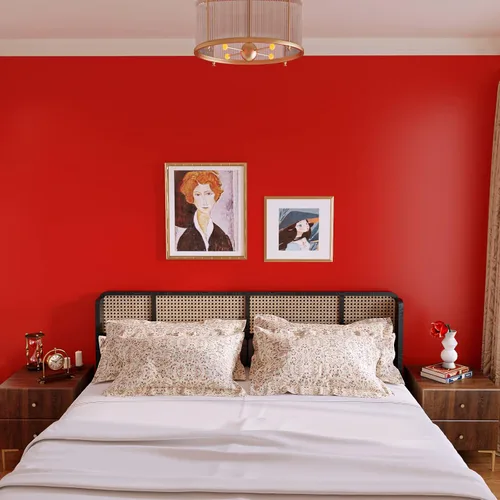 Vista 3 de VEELIKE Papel tapiz rojo mate para pegar y despegar, papel de contacto rojo extraíble para armarios, escritorio, muebles, aula, 15.7 x 118 pulgadas