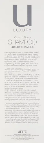 Vista 3 de UNITE Hair U LUXURY - Champú de perlas y miel, 8.5 onzas líquidas