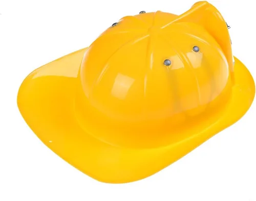 Vista 2 de 1 unids casco de jefe de bomberos amarillo gorra para niños y niñas fantasía simulación
