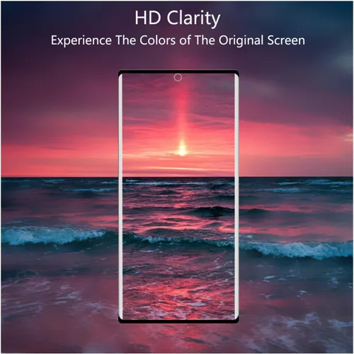 Vista 5 de Protector de pantalla de vidrio templado para Samsung Galaxy S23 Ultra 5G, curvado 3D, dureza 9H, antiarañazos, transparente HD, compatible