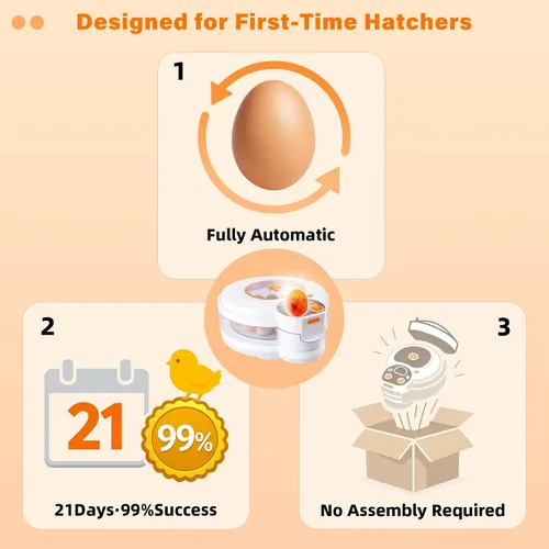 Vista 12 de Incubadora de huevos para incubar huevos: Turner automático ±1°F Temperatura