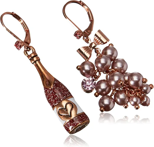 Vista 2 de Betsey Johnson Non-Matching Flower Earrings