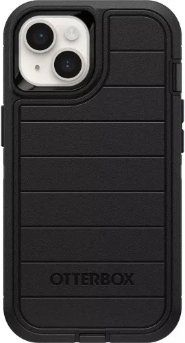 Vista 4 de OtterBox iPhone 14 y iPhone 13 (únicamente) - Funda Defender Series - Baby Blue Jeans - Solo la funda - Sin pantalla - Resistente y duradera