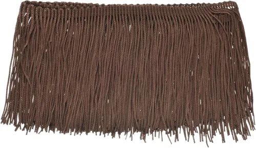 Vista 7 de Uxcell 10 yardas y 4 pulgadas beige con flecos de cadeneta - poliéster, estilo bohemio para múltiples ocasiones