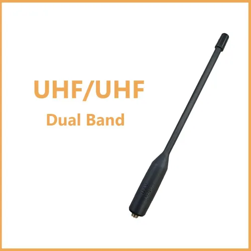 Vista 3 de UVK5 Antena original de doble banda de alta ganancia SM-Hembra Antena 144/430MHz 19cm/7.48inch para UV-K5 Radio de mano GMRS Radio Jamón (10 piezas)