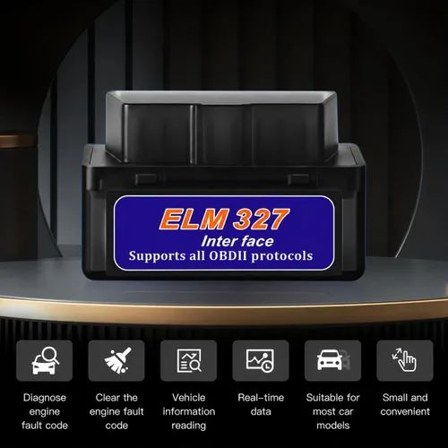 Vista 3 de Escáner OBD2 Bluetooth lector de código de coche herramienta de diagnóstico inalámbrico OBD lector de código de coche motor de verificación