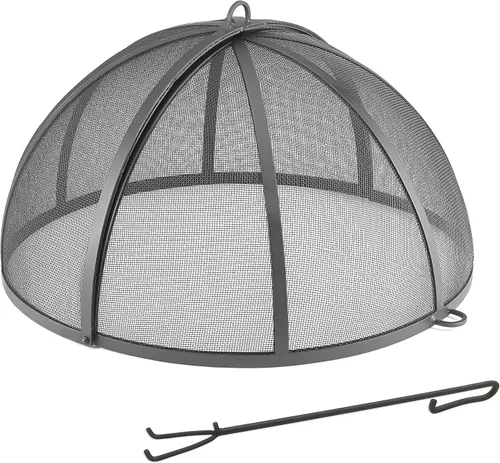 Vista 10 de Good Directions protector contra chispas para fogata, Acero recubierto de polvo, M, Cobre