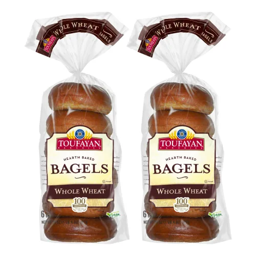 Vista 11 de Toufayan Everything Bagels Alto en proteínas Vegano Sin soja (2 paquetes, 12 bagels en total)