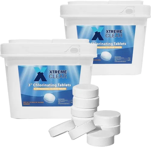 Vista 12 de XtremeClear Tabletas de Cloro de 1" para Piscina, Jacuzzi y Spa Elimina Bacterias y Algas Desinfectante Hace el Agua Limpia y Cristalina