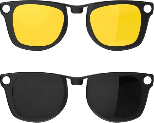 Vista 12 de HIBLOKS 2 clips polarizados para Ray-Ban Meta Wayfarer