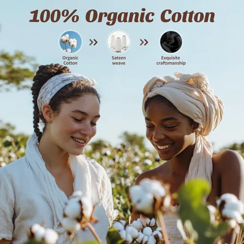 Vista 2 de Juego de sábanas de 100% algodón egipcio, 4 piezas, juego de ropa de cama de 1200 hilos, bolsillo profundo de 16 pulgadas, sábana bajera suave