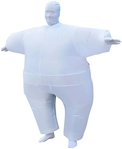 Vista 3 de JOYGLEN Disfraz inflable de cuerpo completo, juego de tela para adultos, divertido traje de Halloween para hombre, disfraz de cosplay