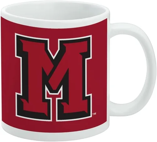 Vista 367 de Taza de cerámica con el logotipo principal de la Universidad Rider, taza de regalo novedosa para café, té y bebidas calientes, 11oz, blanca