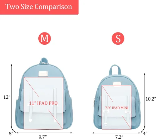 Vista 3 de KKXIU Mochila pequeña para mujer, bolso convertible de cuero para mujer