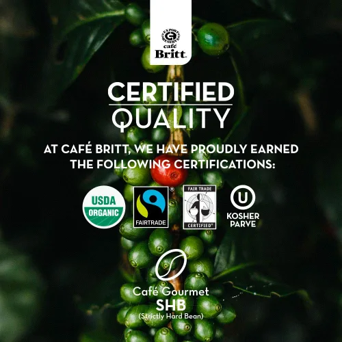 Vista 6 de Café Britt® - Café Costarricense Tres Rios Valdivia (12 onzas) (paquete de 3) - Café molido, arábica, kosher, sin gluten, 100% gourmet y tostado