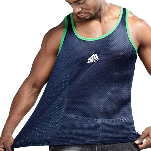 Vista 5 de AIMPACT Camiseta sin mangas de entrenamiento atlético para hombre 1