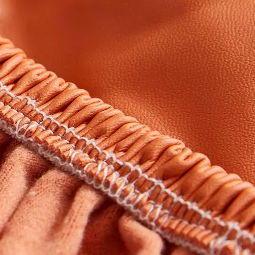 Vista 6 de HUHJYUGE Funda de cojín impermeable para sofá, cojín elástico de piel sintética, protector de muebles antideslizante con parte inferior elástica