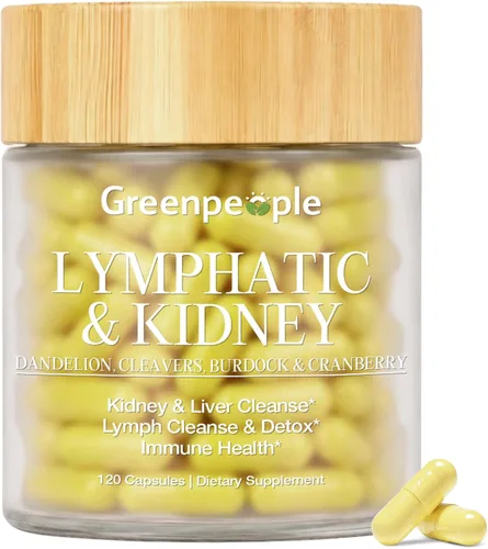 Vista 10 de GREENPEOPLE Drenaje linfático y suplementos renales - Cuchillas/Equinácea/Diente de león para limpieza y desintoxicación Equilibrio de líquidos