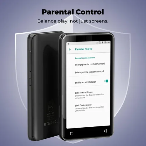 Vista 4 de Innioasis Reproductor MP3 de 32 GB para niños con Bluetooth, WiFi y pantalla táctil de 4 pulgadas, reproductor MP4 Android precargado con Spotify