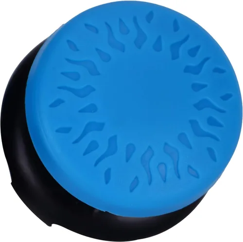 Vista 7 de ASHATA 2Pcs Thumbstick Extender for 3D Texture Thumb Grip Stick Joystick Thumbstick for 5 Controller (Blue)