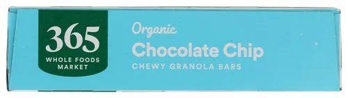 Vista 3 de 365 by Whole Foods Market, Barra de granola con chispas de chocolate orgánicas, 8 unidades, 6.8 onzas