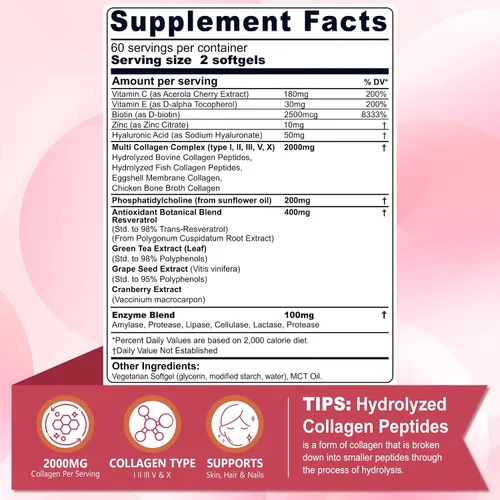 Vista 2 de Nextdia Suplemento de péptidos de colágeno + suplemento de melatonina liposomal