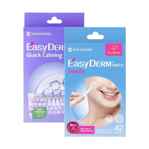 Vista 11 de EasyDerm - Juego de parches coreanos para espinillas en 4 pasos + extractor de doble punta 2 en 1, para un cuidado completo de la piel