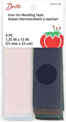 Vista 7 de Dritz Cinta reparadora termoadhesiva, 3 x 8 pulgadas, 3 unidades, colores primarios
