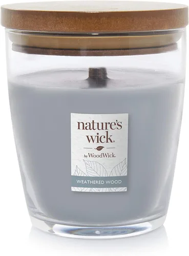 Vista 6 de Nature's Wick Vela perfumada de miel y mandarina de 10 onzas