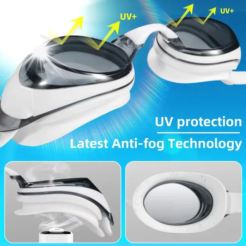 Vista 4 de Seago Swim Goggles Shortsighted Swimming Goggles Anti Fog UV Protection Fit for Adult Men Women Youth