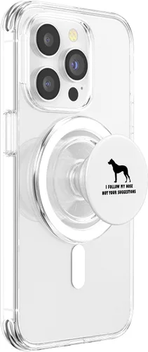 Vista 3 de Dogo Argentino i follow my nose not your suggestions PopSockets MagSafe PopGrip for iPhone