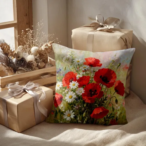 Vista 18 de Batmerry Autumn Pumpkin Templeton Throw Pillow Covers, Green Leaves Paths Forests Decorative Pillow Covers Digital Printing Blended for Couch Sofa